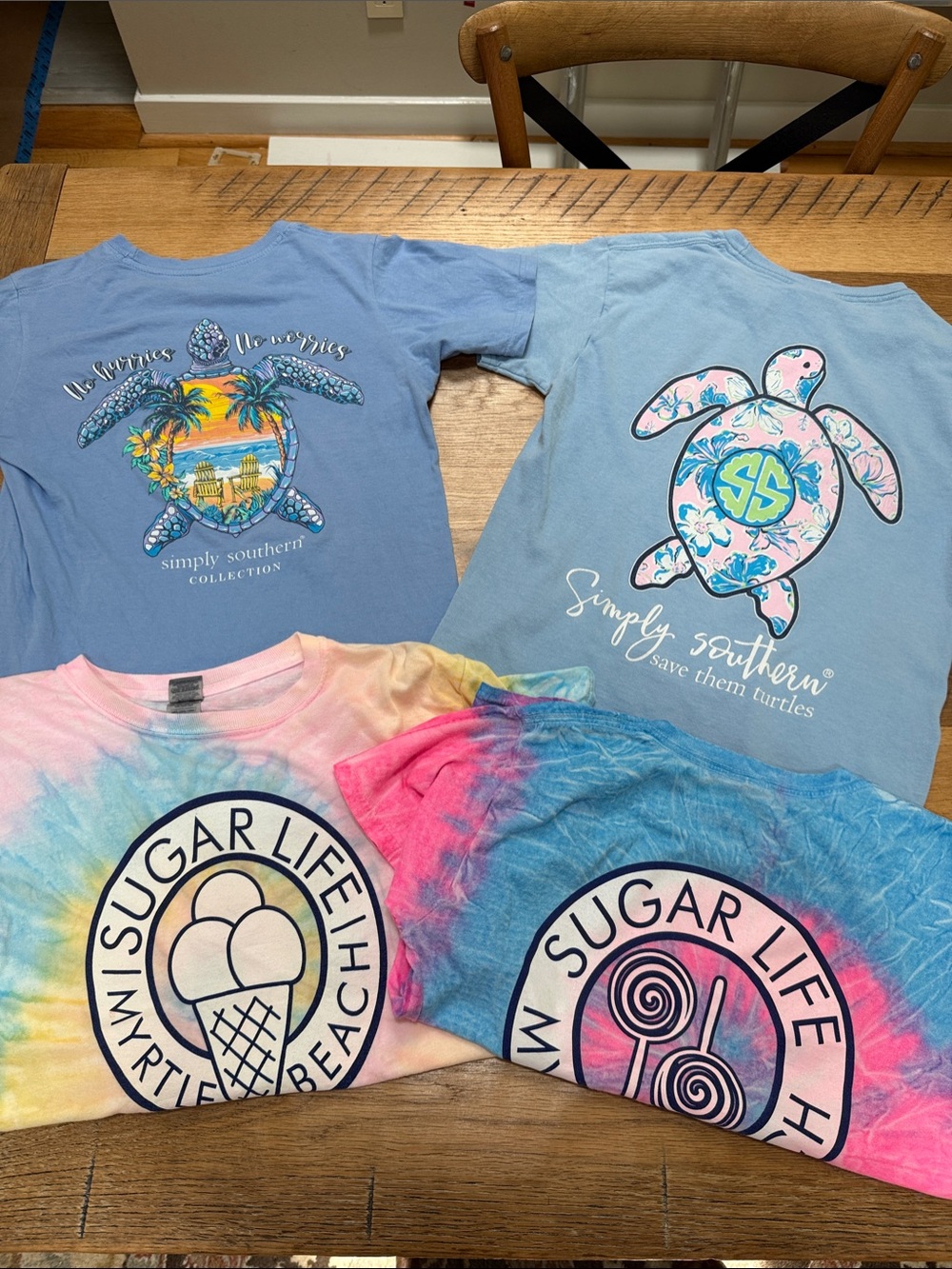 Simply Southern/Sugar Life Kids' Tees - 4 total